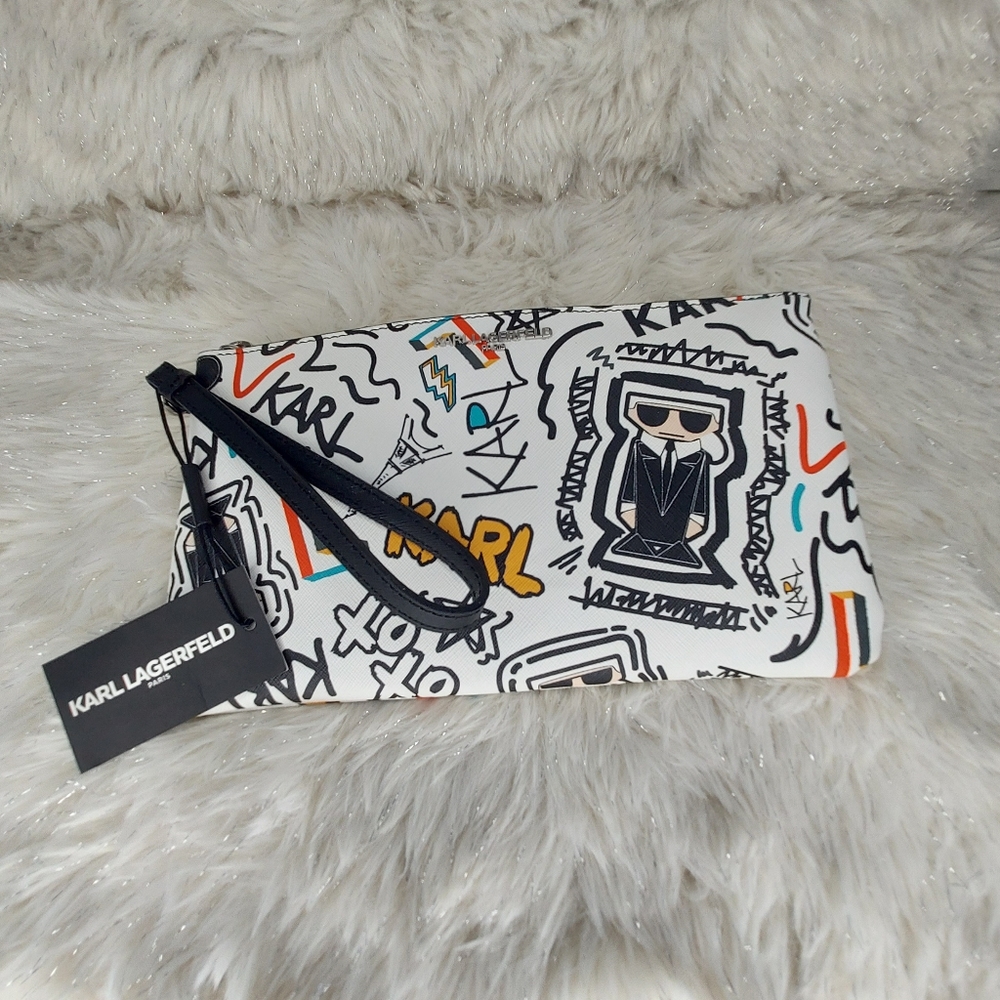 Karl Lagerfeld Paris Maybelle SLG Wristlet - Picture 6 of 6